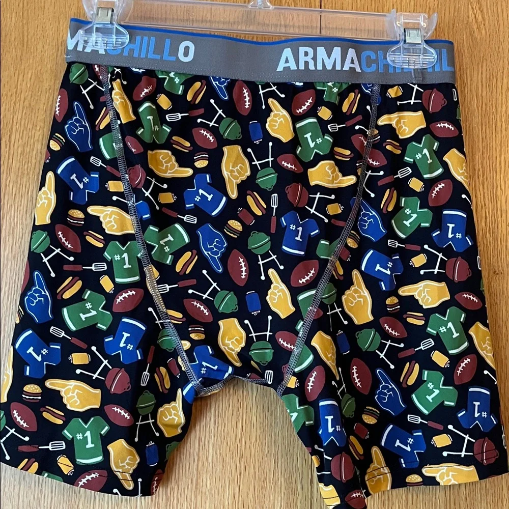Duluth Trading Co ARMACHILLO men MEDIUM football cooling boxer brief underwear